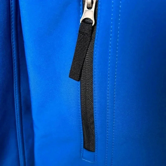 COAL HARBOUR soft shell jacket men XS turquoise blue color, fleece line,PTP 20” - Picture 13 of 16